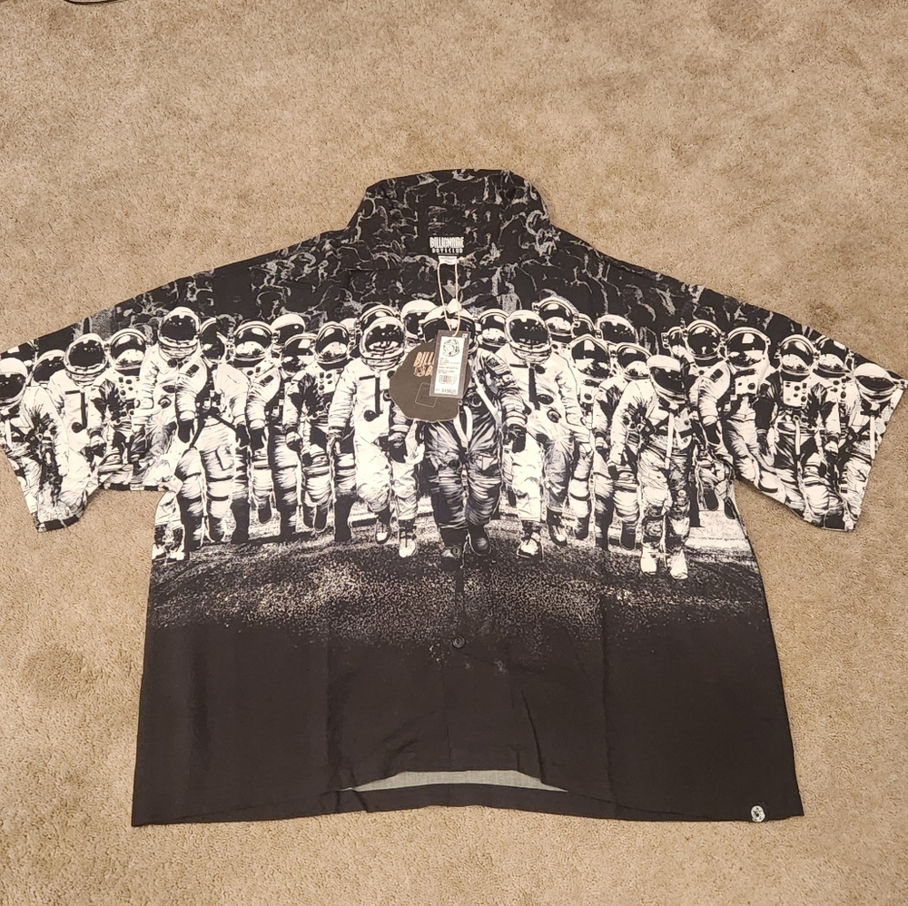 Billionaire Boys Club Wocen Monochrome Graphic Astronaut Shirt XL Men's